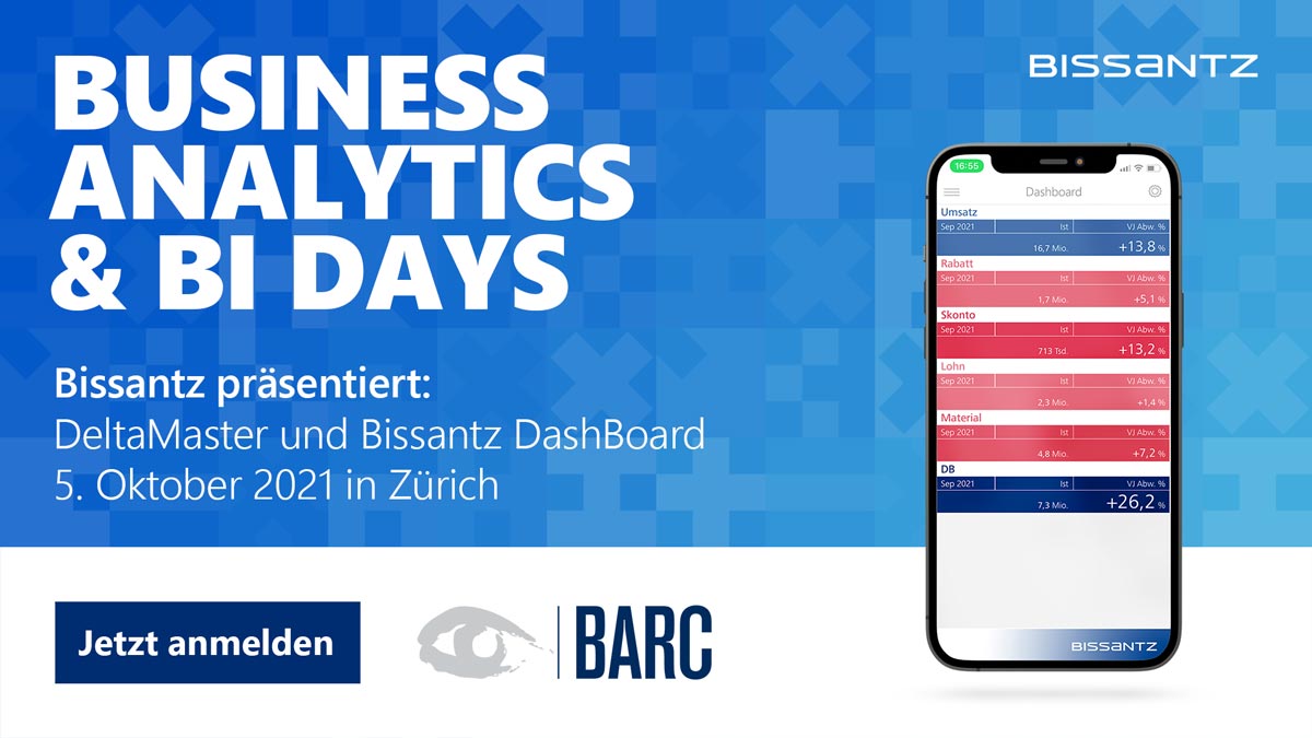 20211005_BARC_BI_Days_1200x675px Business Analytics & BI Days am 5. Oktober 2021 in Zürich - Bissantz & Company ist live vor Ort