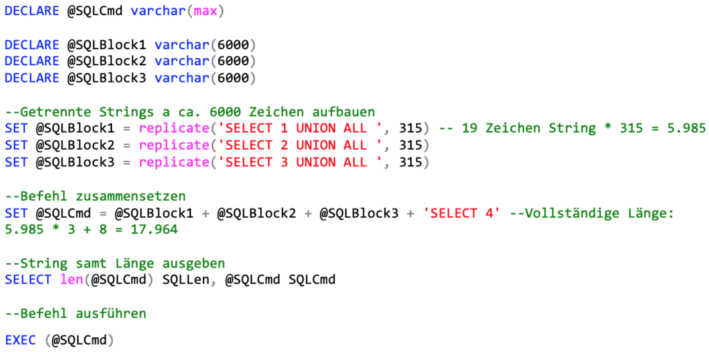 Sql max. Varchar. String Max length of file Extension.